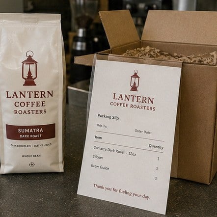 Packing slips with logo printing