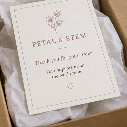 Branded Thank-You Insert Slip